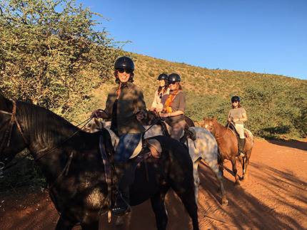 Horse riding at Tawalu Kalahari