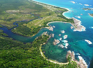 Ocean view at Manafiafy in Madagascar