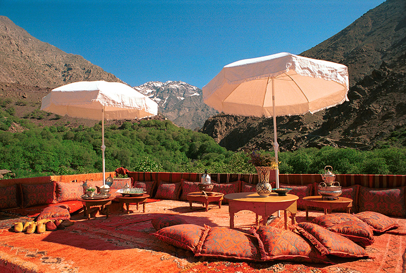 Terrace - Kasbah Du Toubkal in Toubkal National Park, Morocco