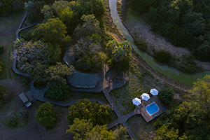 Muzimu Lodge in Gorongosa National Park, Mozambique