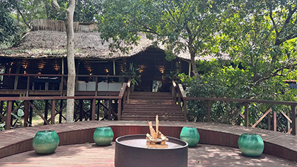 Restaurant at Ngaga Camp - Republic of the Congo, February 2026 Trip Report